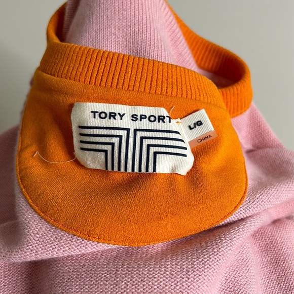 TORY BURCH SPORT PINK & Orange sweater cashmere & polyester - Picture 7 of 10